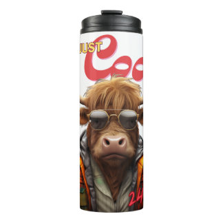 Bouteilles Isothermes Vache Highlander "Je suis juste Cool" 24/7