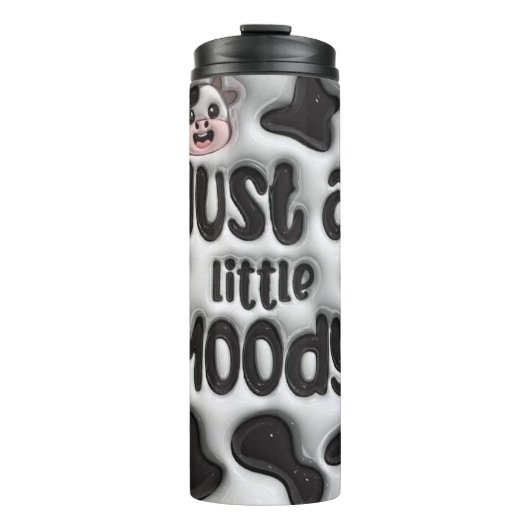 Bouteilles Isothermes Vache lunatique (Devant)