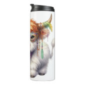 Bouteilles Isothermes Vache Mardi Gra Highland (Tourné sur la droite)