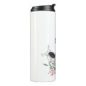 Bouteilles Isothermes vaches nez baiser fleurs aquarelle gris animal de (Tourné sur la gauche)