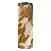 Bouteilles Isothermes Vachette blanche à crème blanche Western Gold (Dos)