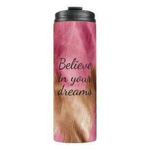 Bouteilles Isothermes Vachette de cowgirl en or rose de l'Ouest