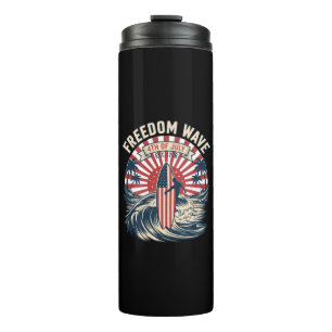Bouteilles Isothermes Vague de liberté 4 juillet