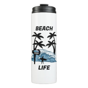 Bouteilles Isothermes Vague de plage Funny