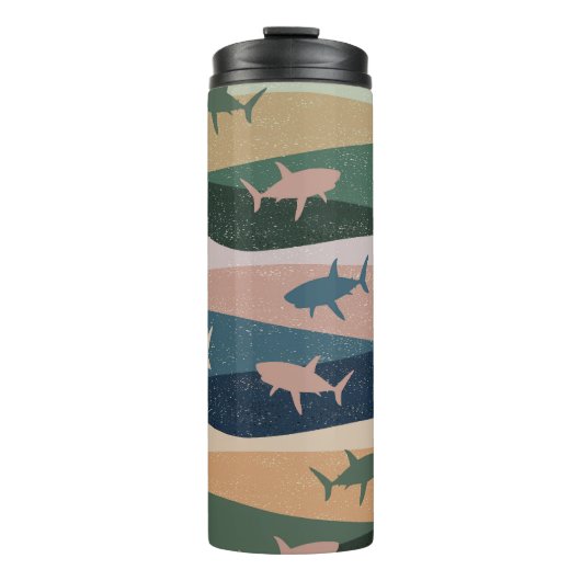BOUTEILLES ISOTHERMES VAGUE DE REQUIN VINTAGE (Devant)