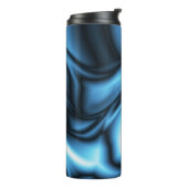 Bouteilles Isothermes Vague de soie bleue (Tourné sur la gauche)