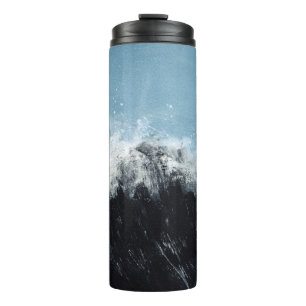 Bouteilles Isothermes Vague marine : design peint à la main