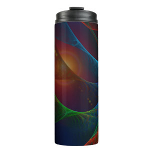 Bouteilles Isothermes Vagues Abstrait Flamme fractale 3D