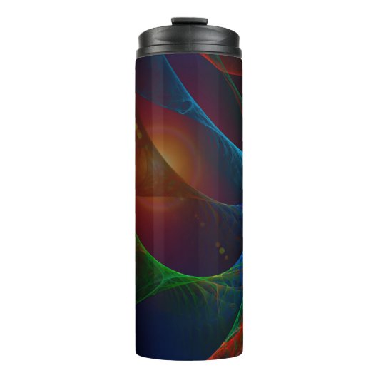 Bouteilles Isothermes Vagues Abstrait Flamme fractale 3D (Devant)