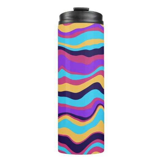 Bouteilles Isothermes Vagues Abstraites (Devant)