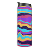 Bouteilles Isothermes Vagues Abstraites (Tourné sur la droite)