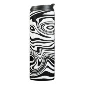 Bouteilles Isothermes Vagues Abstraites - Parleur thermique - Couleurs p (Tourné sur la gauche)