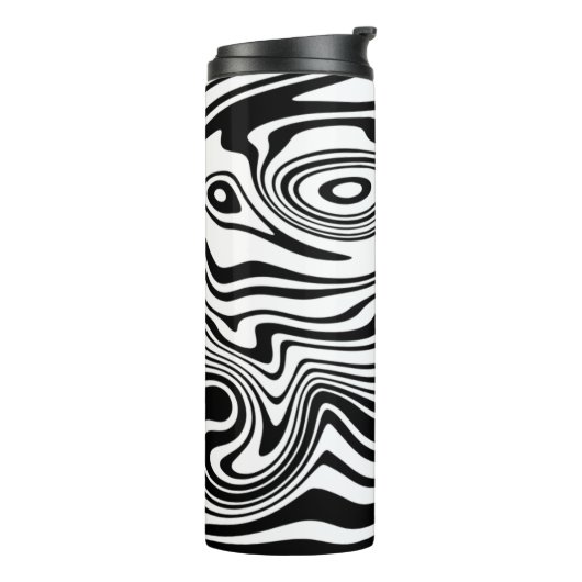 Bouteilles Isothermes Vagues Abstraites - Parleur thermique - Couleurs p (Tourné sur la gauche)