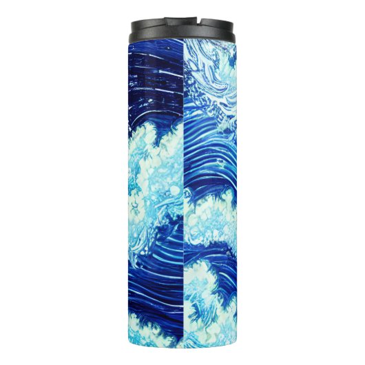 Bouteilles Isothermes Vagues de l'océan bleu (Dos)