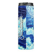 Bouteilles Isothermes Vagues de l'océan bleu (Dos)
