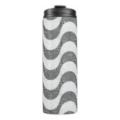 Bouteilles Isothermes vagues noires et blanches en pavé portugais (Devant)