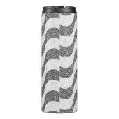 Bouteilles Isothermes vagues noires et blanches en pavé portugais (Dos)