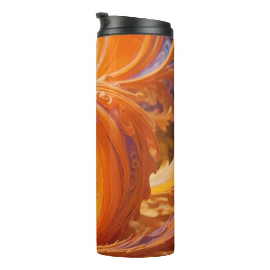 Bouteilles Isothermes Vagues psychédéliques colorées (Tourné sur la droite)