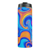 Bouteilles Isothermes Vagues psychédéliques colorées (Devant)