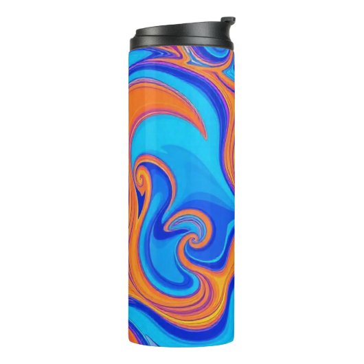 Bouteilles Isothermes Vagues psychédéliques colorées (Tourné sur la gauche)