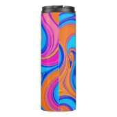 Bouteilles Isothermes Vagues psychédéliques colorées (Dos)