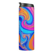 Bouteilles Isothermes Vagues psychédéliques colorées (Tourné sur la droite)