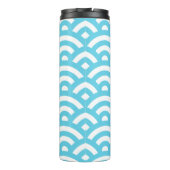 Bouteilles Isothermes Vagues texture bleu marine (Dos)