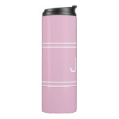 Bouteilles Isothermes Vaisselle avec Initiales Monogrammes Chic Féminin (Tourné sur la gauche)