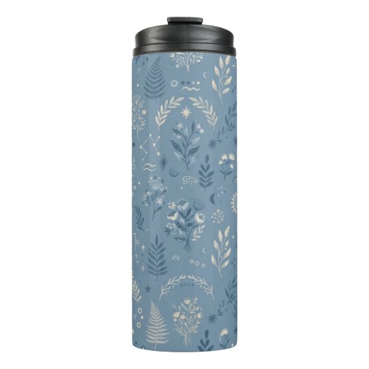 Bouteilles Isothermes Vaisselle de Boho Celestial Botanical Dusty Blue (Devant)