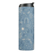 Bouteilles Isothermes Vaisselle de Boho Celestial Botanical Dusty Blue (Tourné sur la gauche)