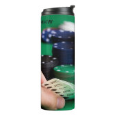 Bouteilles Isothermes Vaisseur POKER monogramme personnalisé (Tourné sur la gauche)