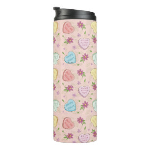 Bouteilles Isothermes Valentine Funny Sayings Candy Hearts Motif