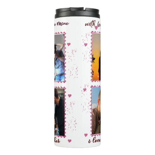 Bouteilles Isothermes Valentines Day Couples Parties scintillant Photo C (Dos)