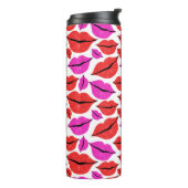 Bouteilles Isothermes Valentines des lèvres rouges et roses (Tourné sur la gauche)