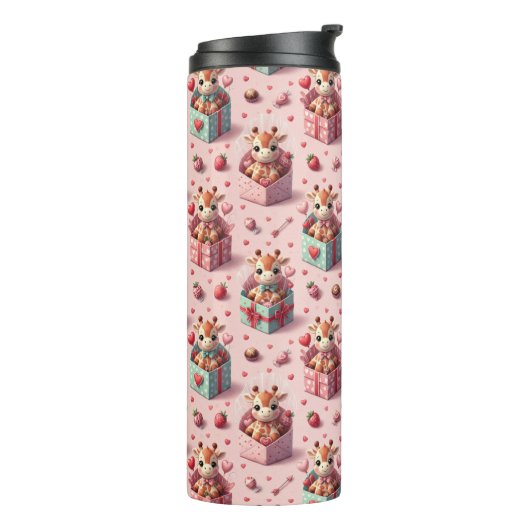 Bouteilles Isothermes Valentine's Giraffes (Tourné sur la gauche)