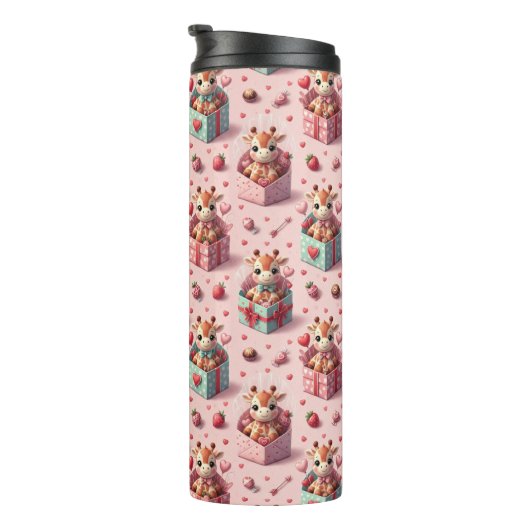 Bouteilles Isothermes Valentine's Giraffes (Tourné sur la droite)