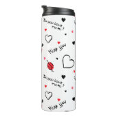 Bouteilles Isothermes Valentine's Hearts Arrow sans couture (Tourné sur la droite)