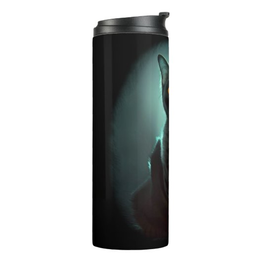 Bouteilles Isothermes Vampire Chat et Assistant Citrouille Halloween Sur (Tourné sur la gauche)