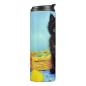 Bouteilles Isothermes Van Gogh Black Kitten avec fils (Tourné sur la gauche)