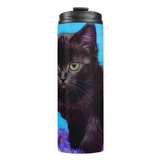 Bouteilles Isothermes Van Gogh Chat et fleurs (Devant)