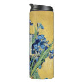 Bouteilles Isothermes Van Gogh Irises Vase Blue Floral Peinture Monogram (Tourné sur la droite)