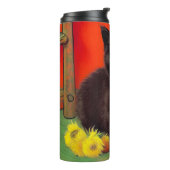 Bouteilles Isothermes Van Gogh Style Chat noir (Tourné sur la gauche)