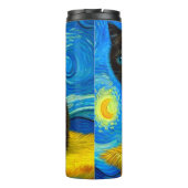 Bouteilles Isothermes Van Gogh Style Starry Night Cat (Dos)