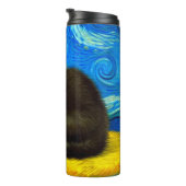 Bouteilles Isothermes Van Gogh Style Starry Night Cat (Tourné sur la droite)