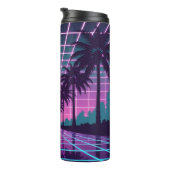 Bouteilles Isothermes Vaporwave 80s Neon Grid Synthwave Art Poster (Tourné sur la droite)