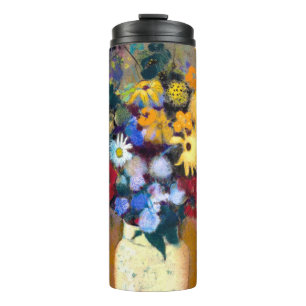 Bouteilles Isothermes Vase blanc avec fleurs Odilon Redon