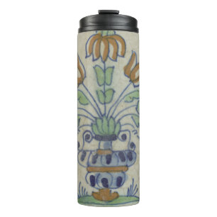 Bouteilles Isothermes Vase de tulipes hollandais en carreau de Delft ant