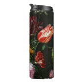 Bouteilles Isothermes Vase de verre avec des fleurs (Tourné sur la droite)