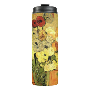Bouteilles Isothermes Vase japonais, Roses, Anémones par Vincent van Gog