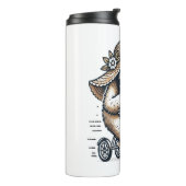 Bouteilles Isothermes Vélo d'équitation Sloth (Tourné sur la gauche)